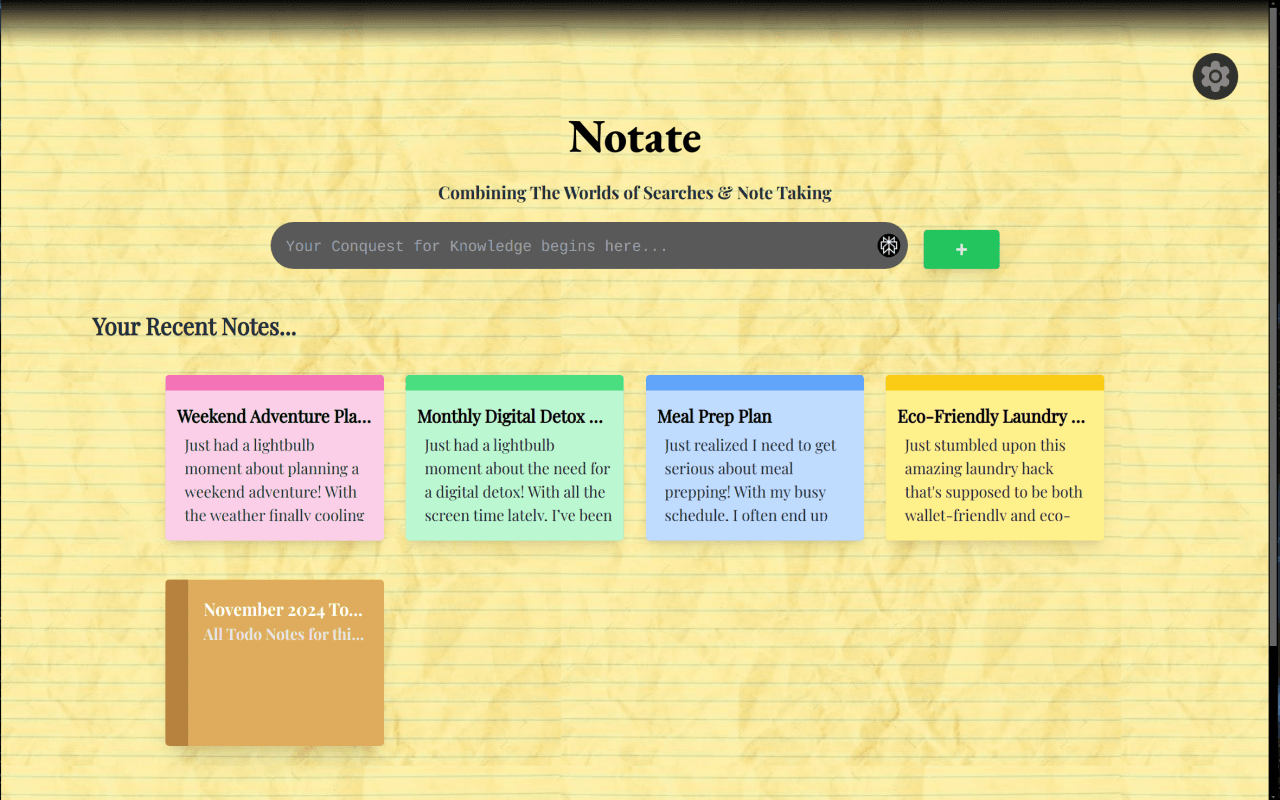 Notate screenshot 1